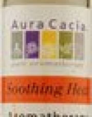 Aura Cacia Soothing Heat, Aromatherapy Body Oil, 4 oz. bottle (Pack of 4)