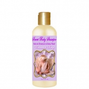 Sweet Baby Shampoo, 8 oz., Sulfate Free, No Parabens, Phthalates, Dyes, Endocrine Disruptors, SLS Free, Natural (Unscented Baby)