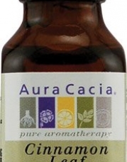Aura Cacia Cinnamon Leaf, Essential Oil, 0.5-Ounce Bottle,